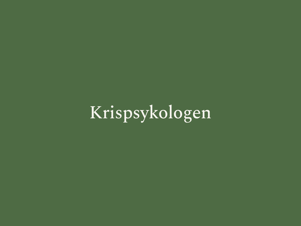 Text Krispsykologen på mossgrön bakgrund