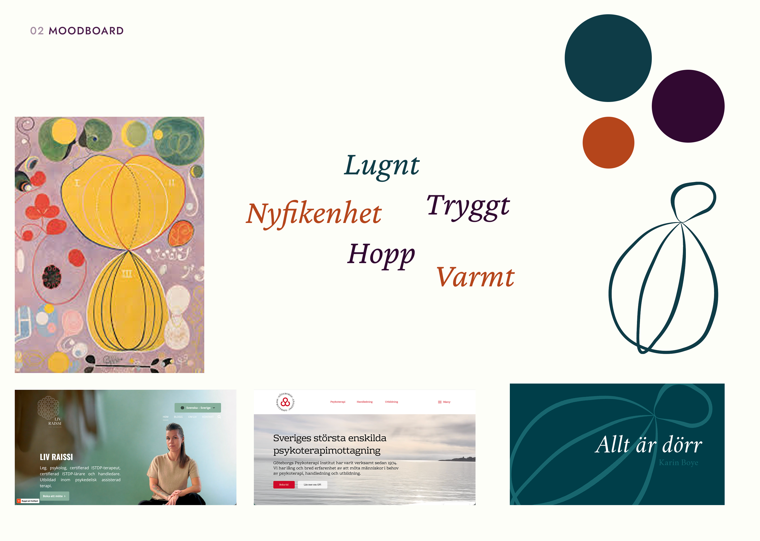 Moodboard för Djerf Psykologi